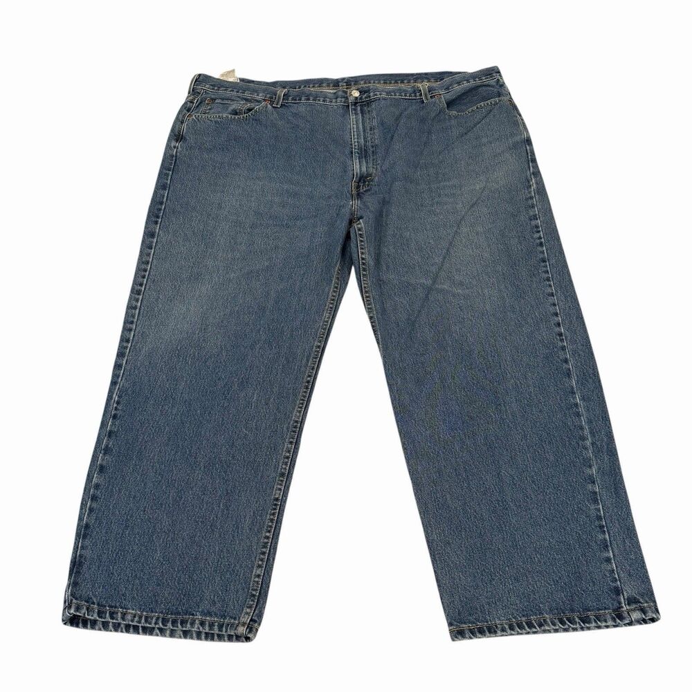 Levi’s 550 Jeans Men’s 52x29 Relaxed Fit Tapered Denim Size 52 Blue Medium‎ Wash